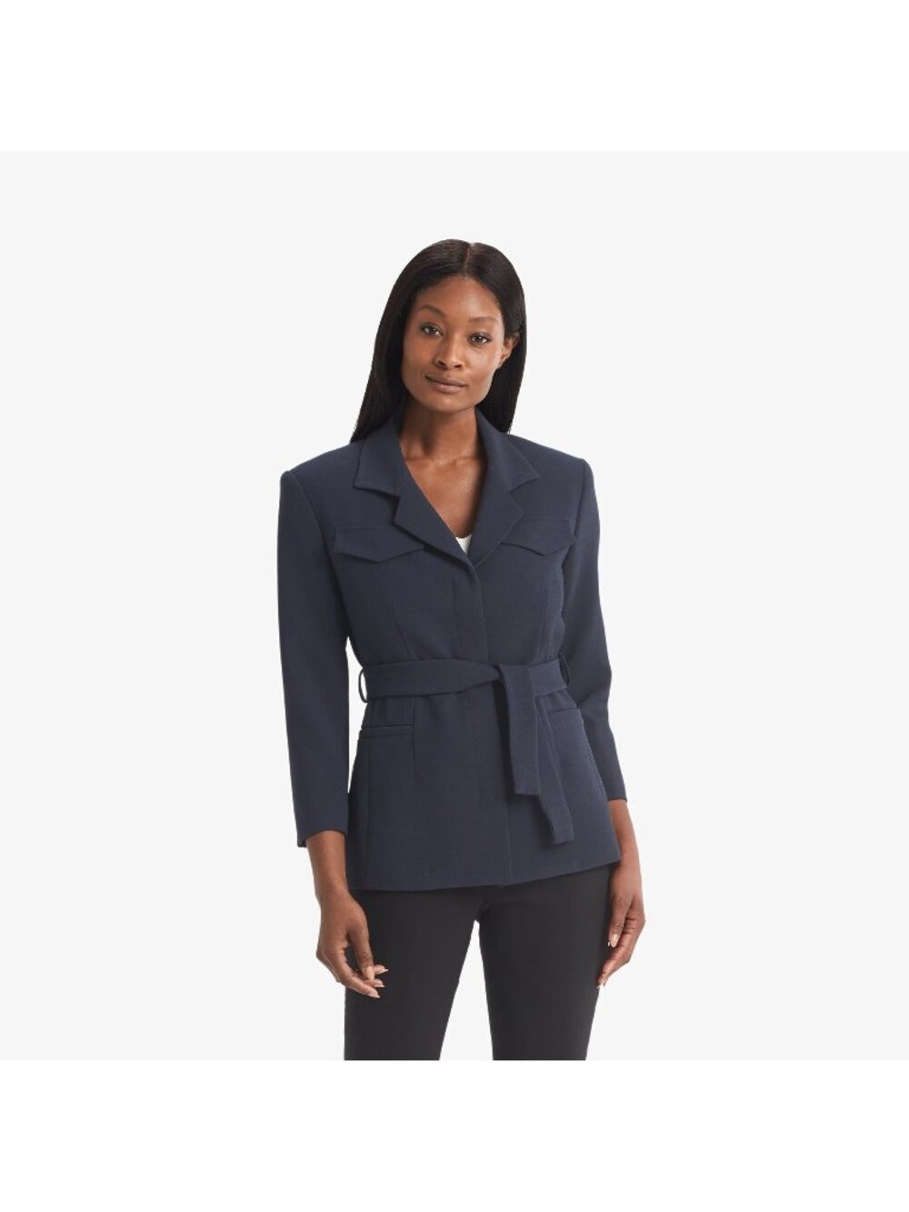 NWT MM LaFleur Emalis Jacket Nep Suiting Galaxy Blue 6